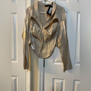 Long sleeve crop top